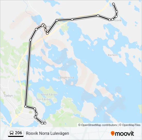 206 Bus Line Map