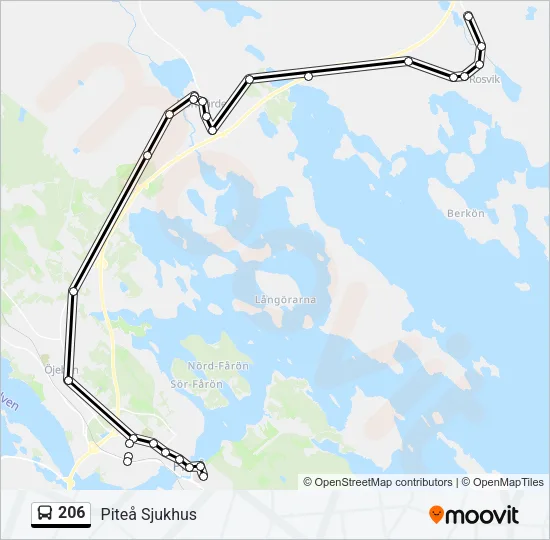 206 Bus Line Map