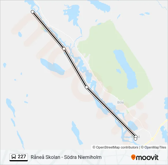 227 Bus Line Map