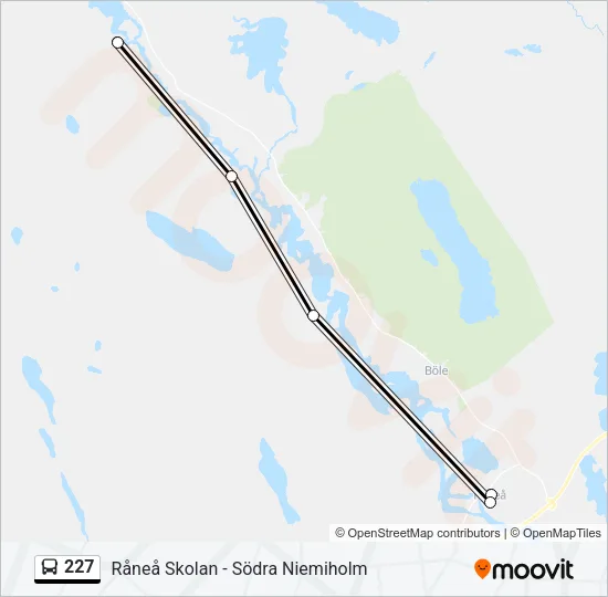227 Bus Line Map