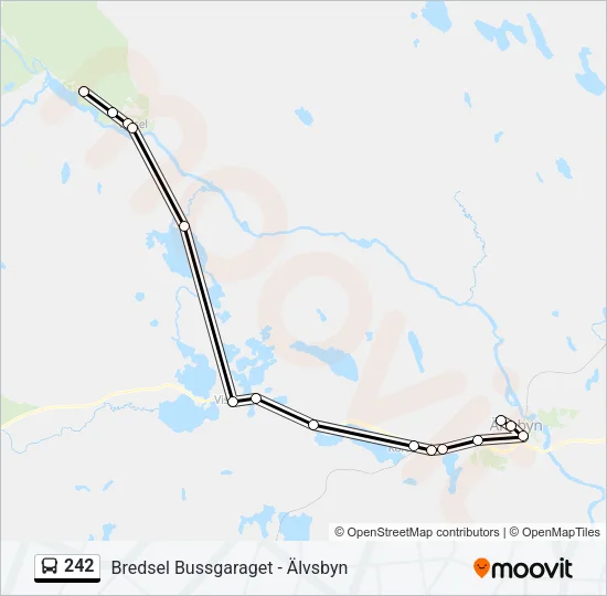 242 Bus Line Map