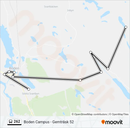 262 Bus Line Map