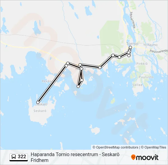 322 Bus Line Map