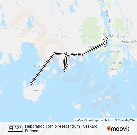 322 Bus Line Map