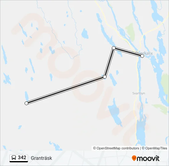 342 Bus Line Map