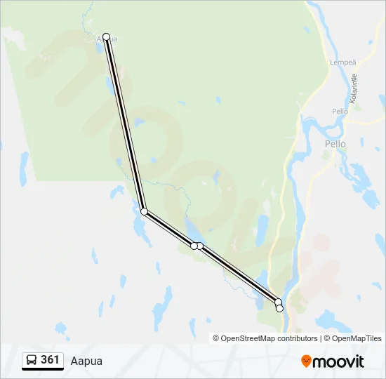 361 Bus Line Map
