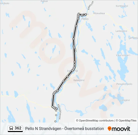 362 Bus Line Map