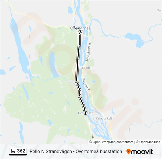 362 Bus Line Map