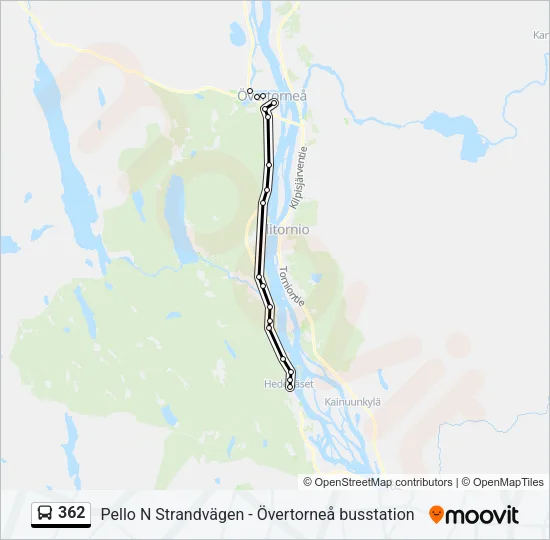 362 Bus Line Map