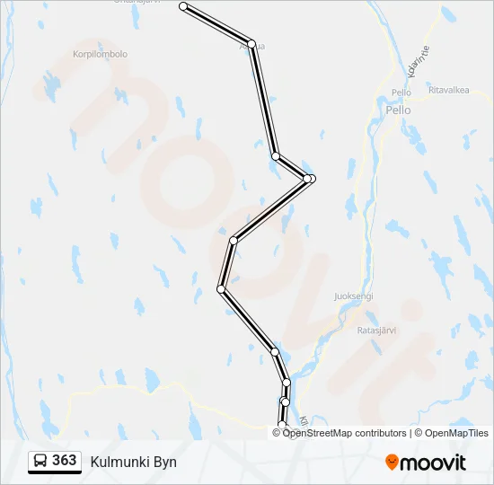 363 Bus Line Map