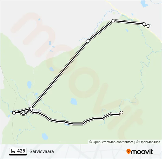 425 Bus Line Map