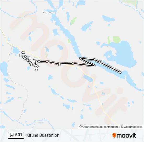 501 Bus Line Map