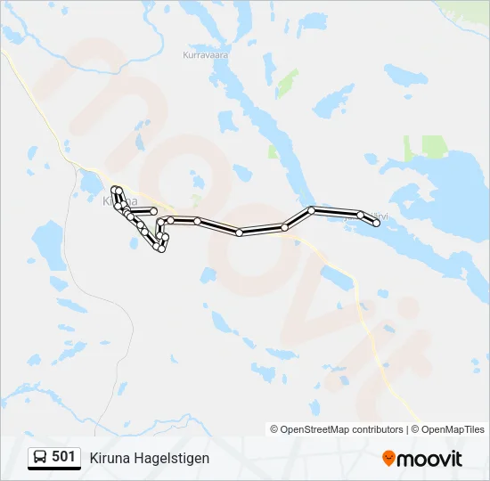501 Bus Line Map