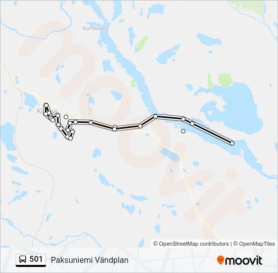 501 Bus Line Map