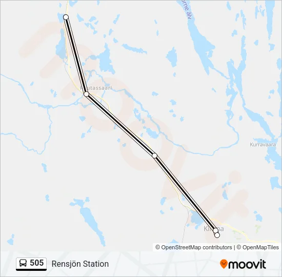 505 Bus Line Map