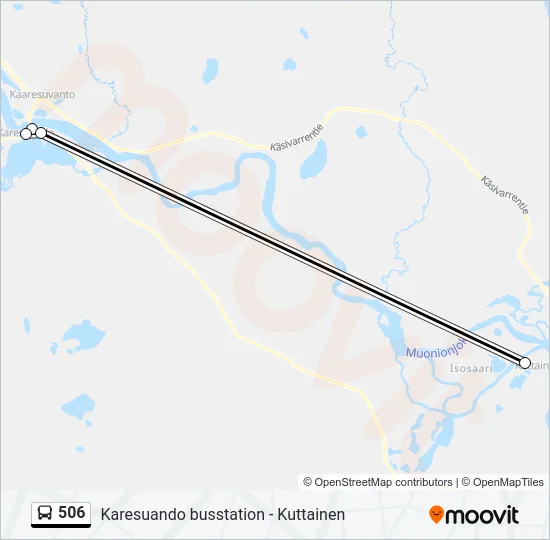506 Bus Line Map