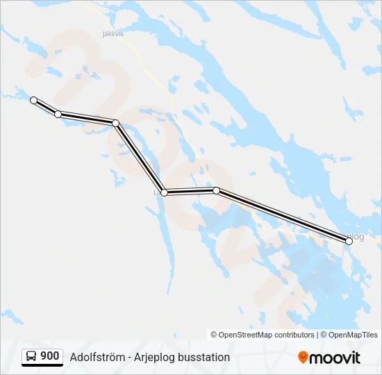 900 Bus Line Map