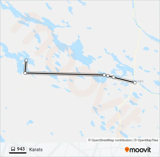 943 Bus Line Map