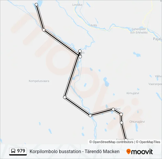 979 Bus Line Map