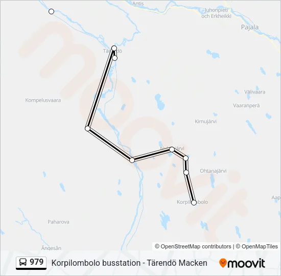 979 Bus Line Map