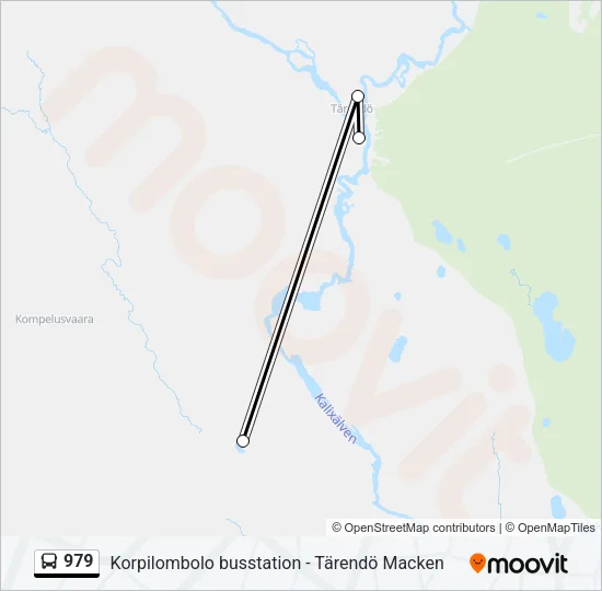 979 Bus Line Map