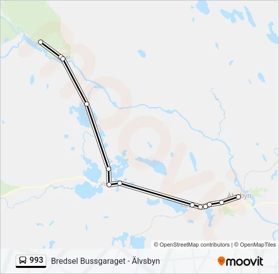 993 Bus Line Map