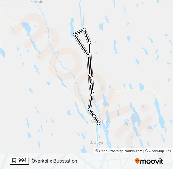 994 Bus Line Map