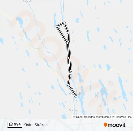994 Bus Line Map