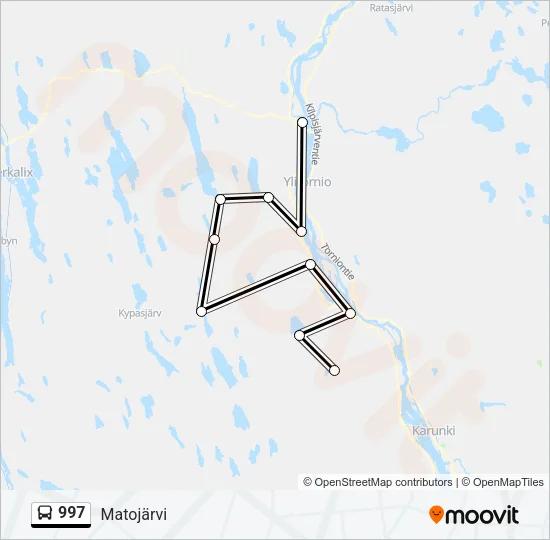 997 Bus Line Map