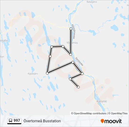 997 Bus Line Map