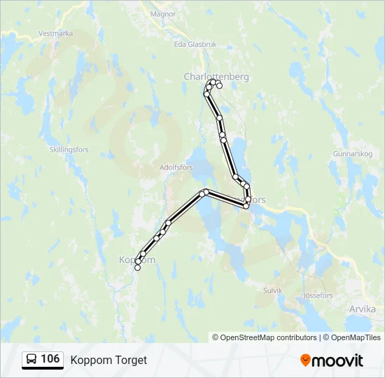 106 Bus Line Map