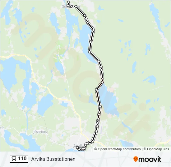 110 Bus Line Map