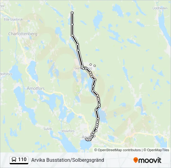 110 Bus Line Map