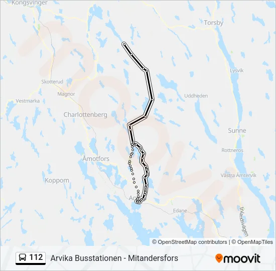 112 Bus Line Map
