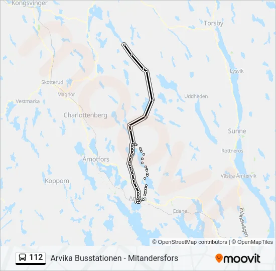 112 Bus Line Map