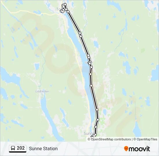 202 Bus Line Map