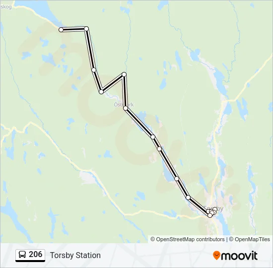 206 Bus Line Map