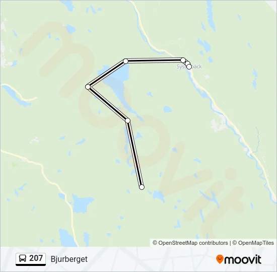 207 Bus Line Map
