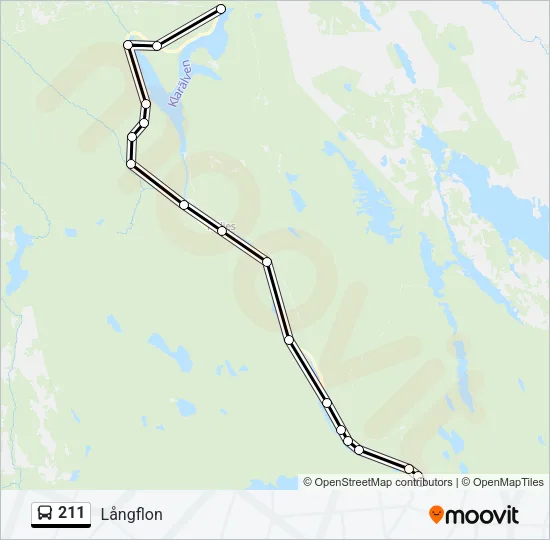 211 Bus Line Map