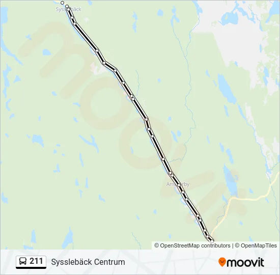211 Bus Line Map