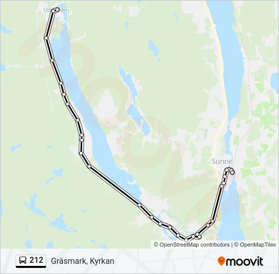 212 Bus Line Map