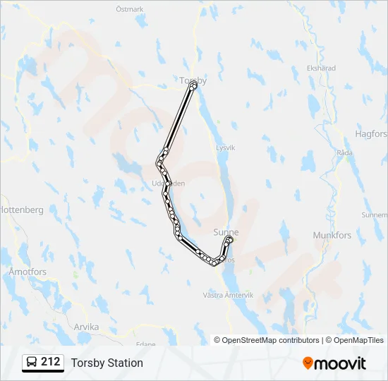 212 Bus Line Map