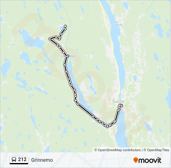 212 Bus Line Map