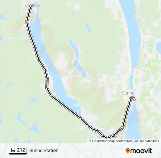 212 Bus Line Map