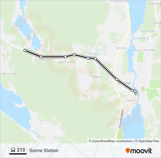 213 Bus Line Map