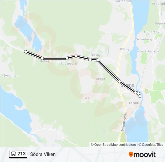 213 Bus Line Map