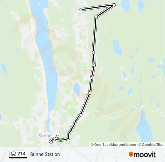 214 Bus Line Map