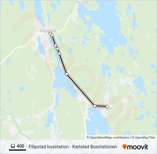 400 Bus Line Map