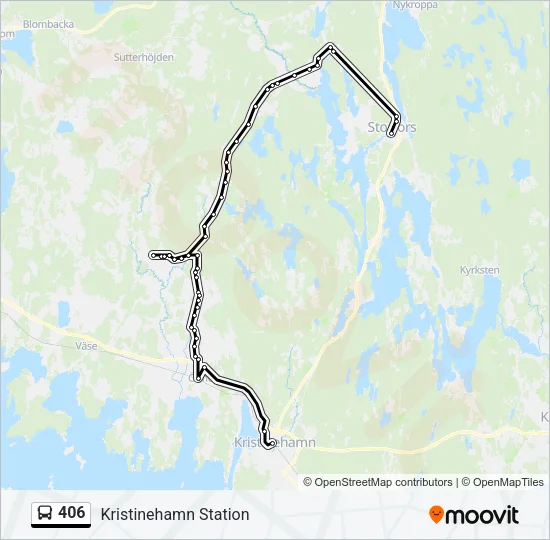 406 Bus Line Map