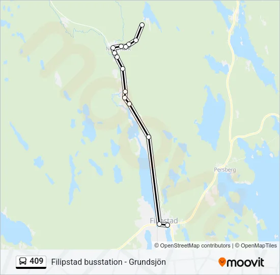 409 Bus Line Map